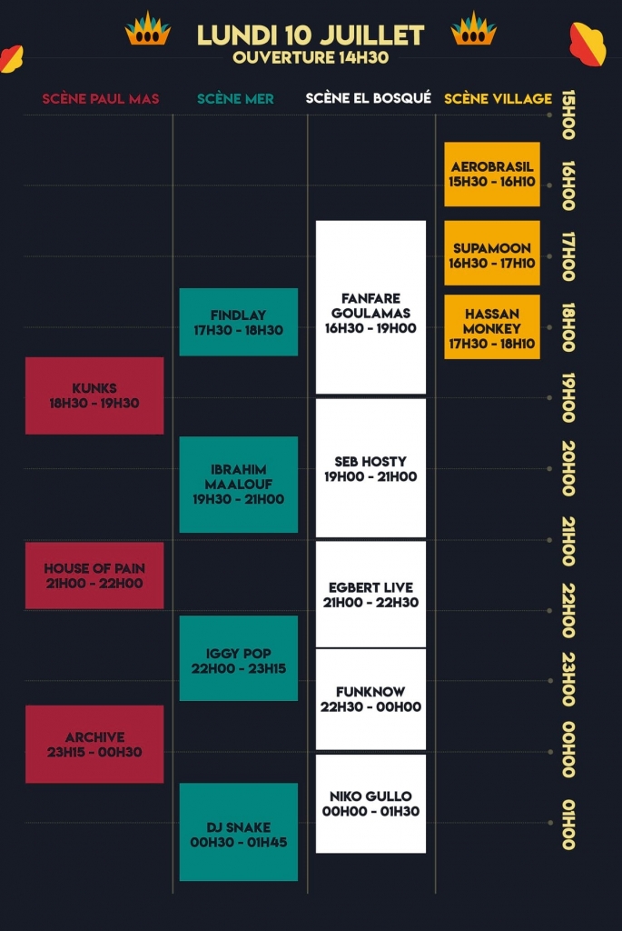 Line Up Mon Déferlatnes