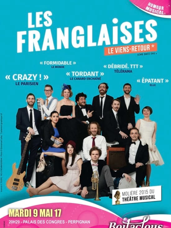 Les Franglaises perform at the Palais des congrès