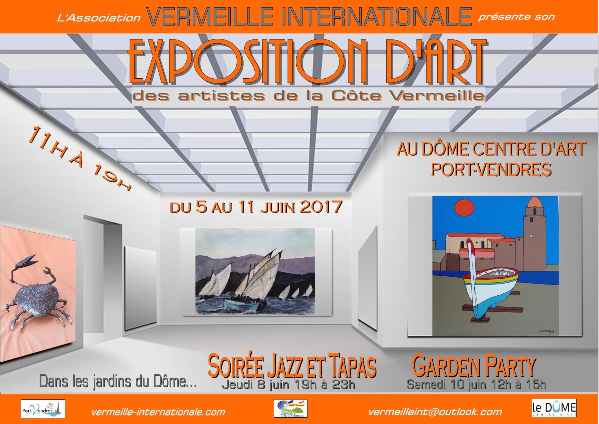 poster art vemeille port vendres