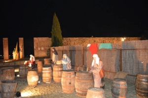 Pessebres vivants. real people acting out Living Nativity Scenes.