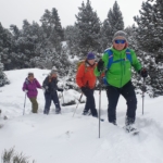 Snowshoe walking in the Pyrenees