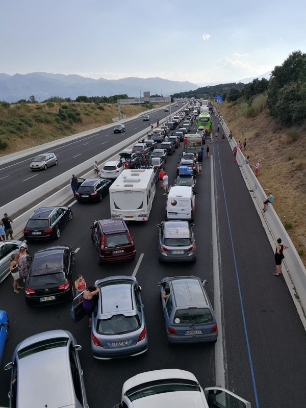 Traffic on A9