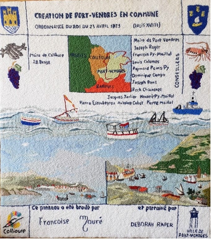 FESTIVAL FOR THE BICENTENARY OF PORT-VENDRES AND A NEW TAPESTRY PANEL / FETE DU BICENTENAIRE DE PORT-VENDRES ET UN PANNEAU NOUVEAU DE LA TAPISSERIE !