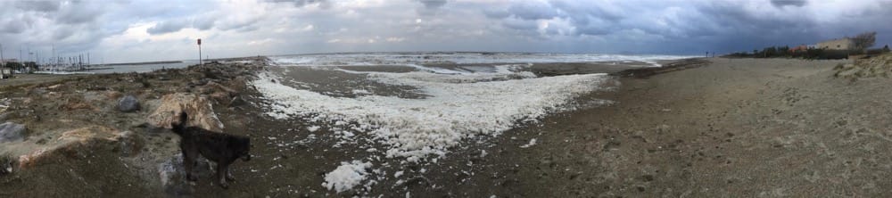 mer agitée/rough sea Saint Cyprien