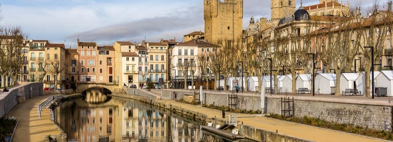 Canal de la Robine in Narbonne, Languedoc-Roussillon