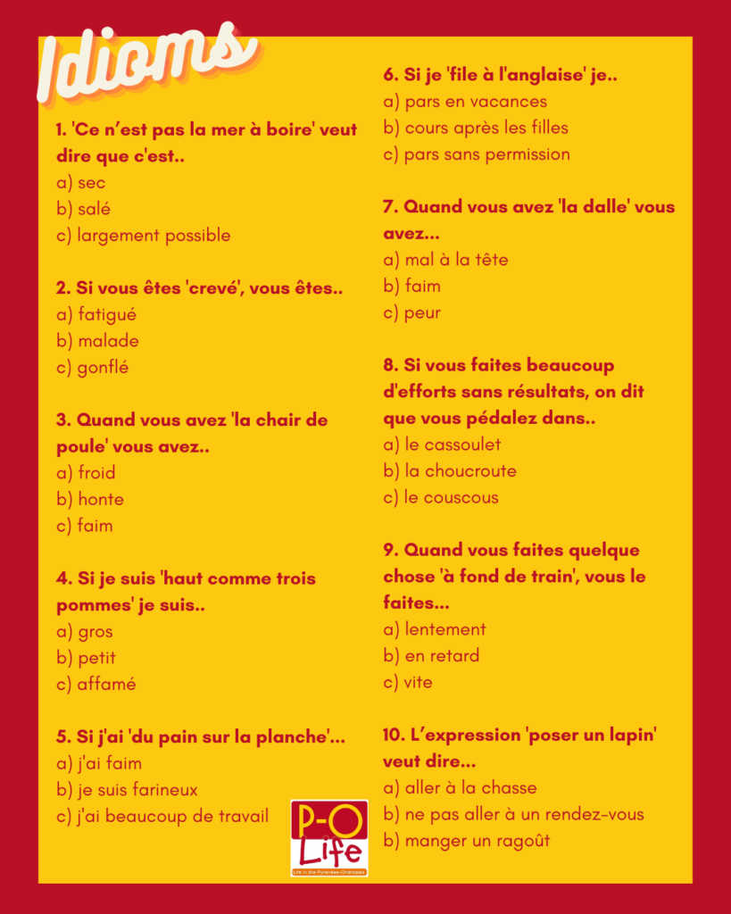 test your french
