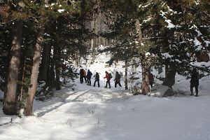 Snow shoes in the Pyrenees