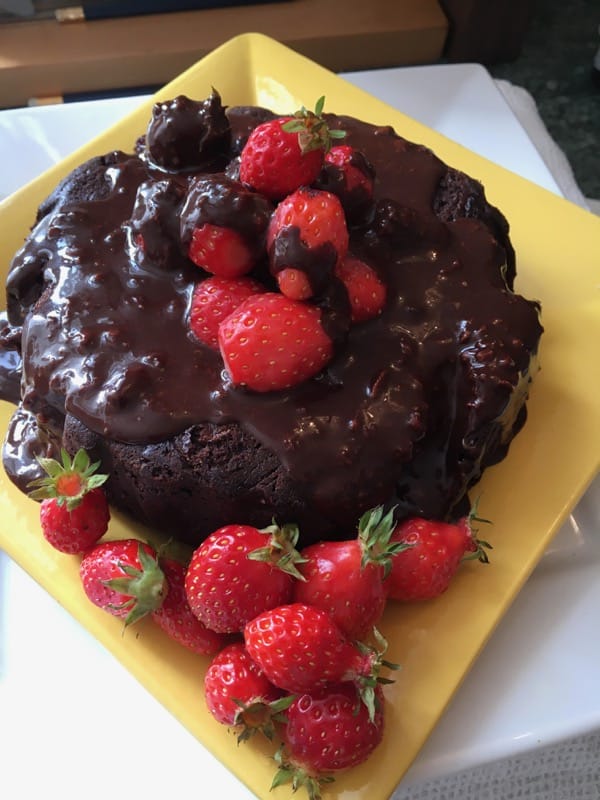 Choc and Fig Ganache Cake