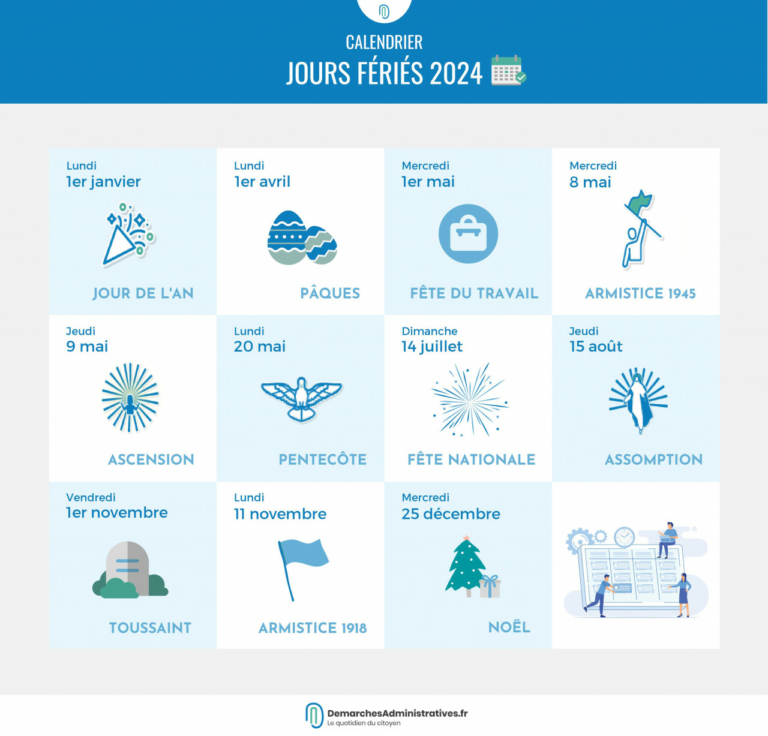 French Bank Holidays 2024 PO Life