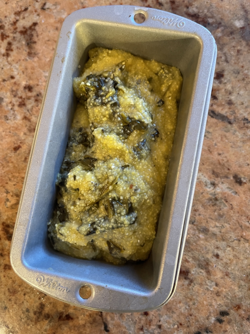 spinach polenta