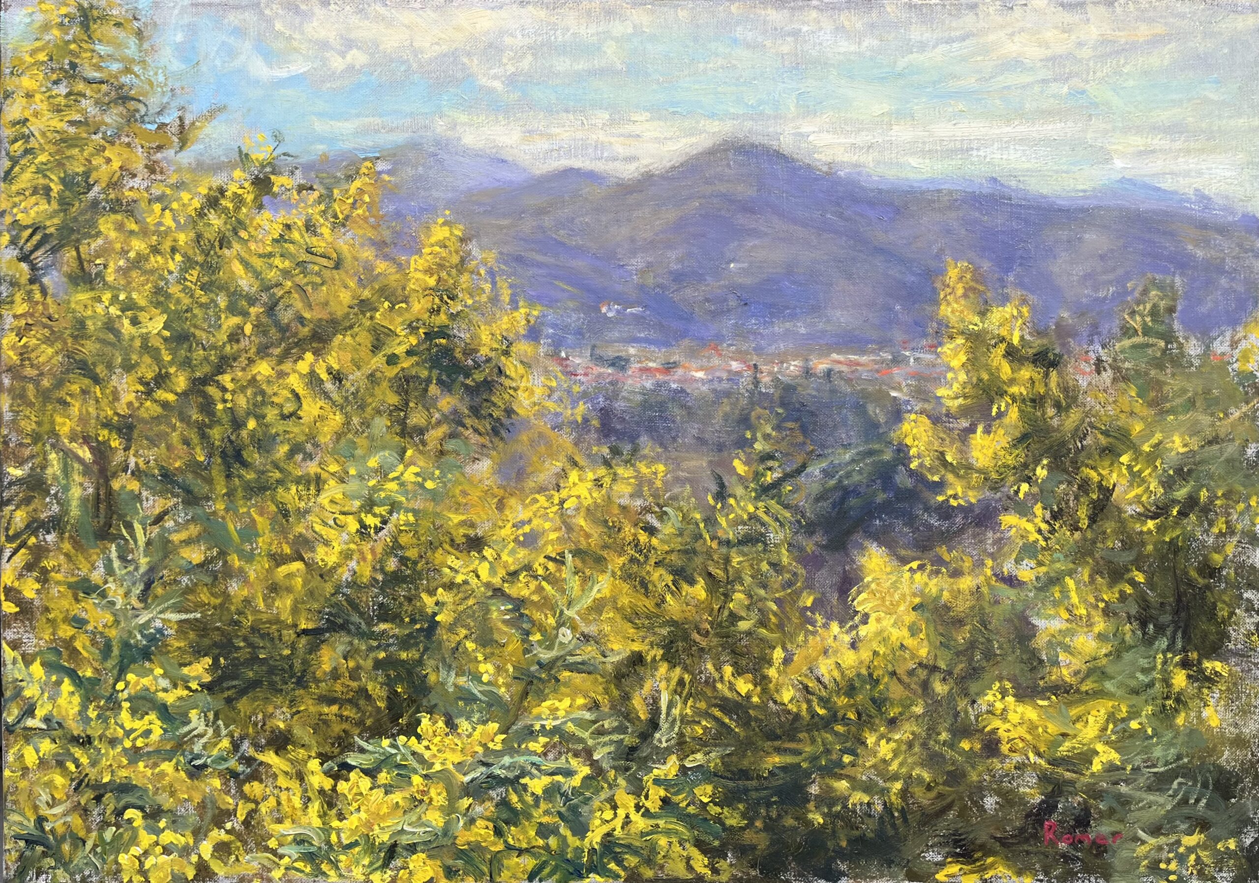 Roussillon has its very own portraitist! Romer Kitching  has established himself as one of the most talented contemporary painters in Roussillon.