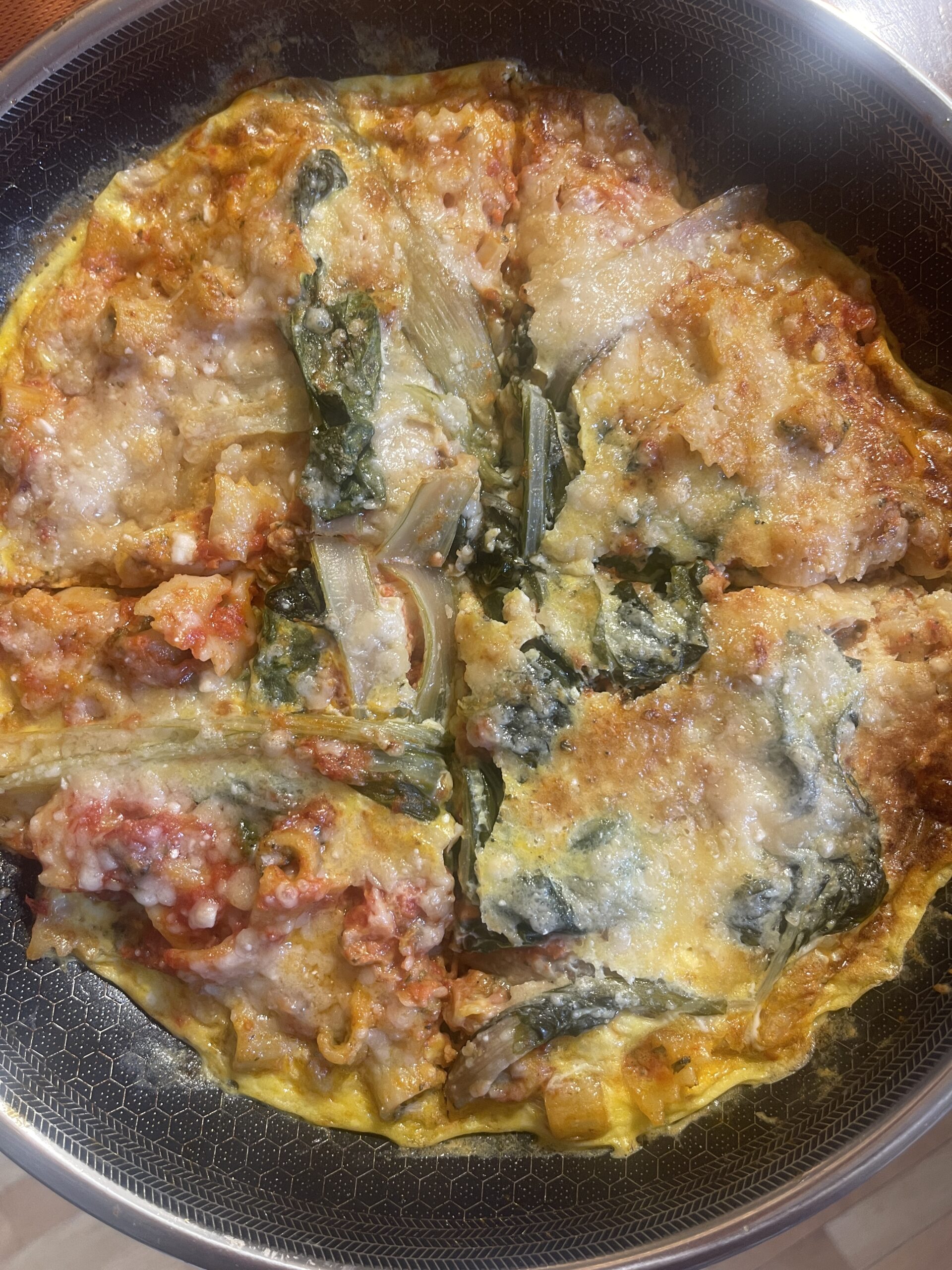 Any tasty leftovers can be made into a frittata