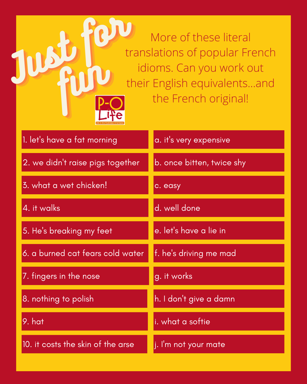 test your french