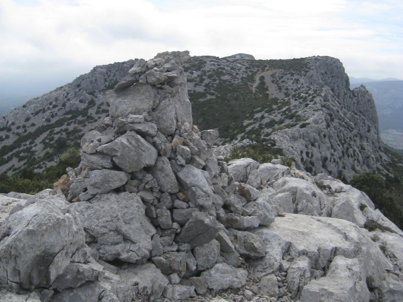 Large cairn start of ridge