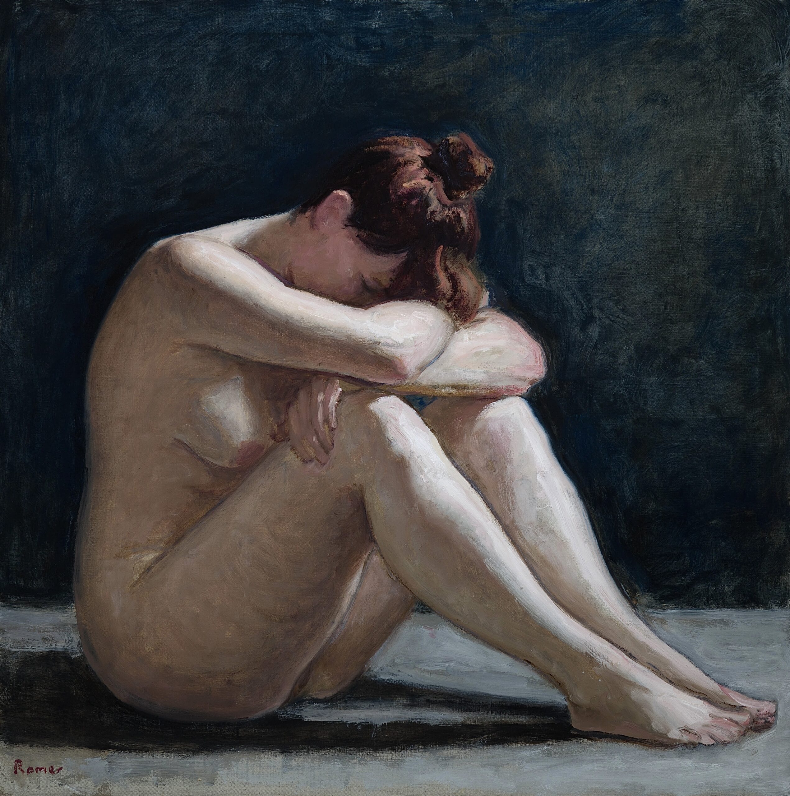 Roussillon has its very own portraitist! Romer Kitching  has established himself as one of the most talented contemporary painters in Roussillon.