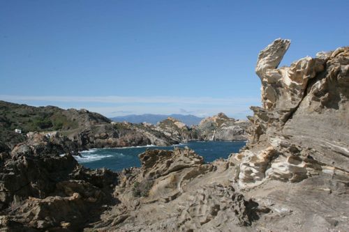 The rocks at Cap Creus that inspired the Great Masturbator by Dali