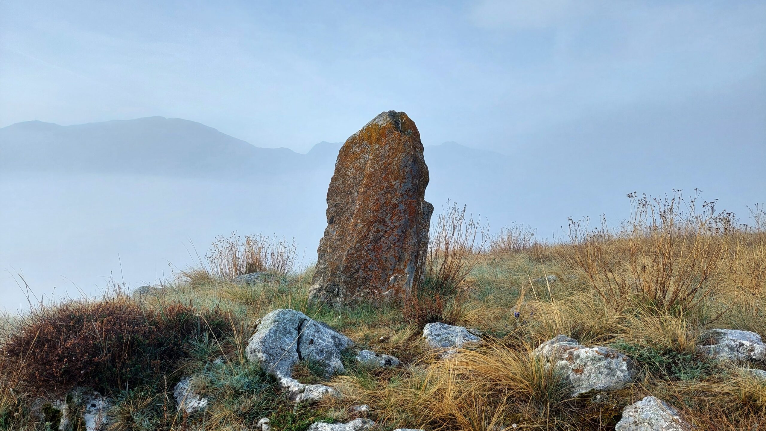 The Menhir de Isovol in the Spanish part of the Cerdagne.
