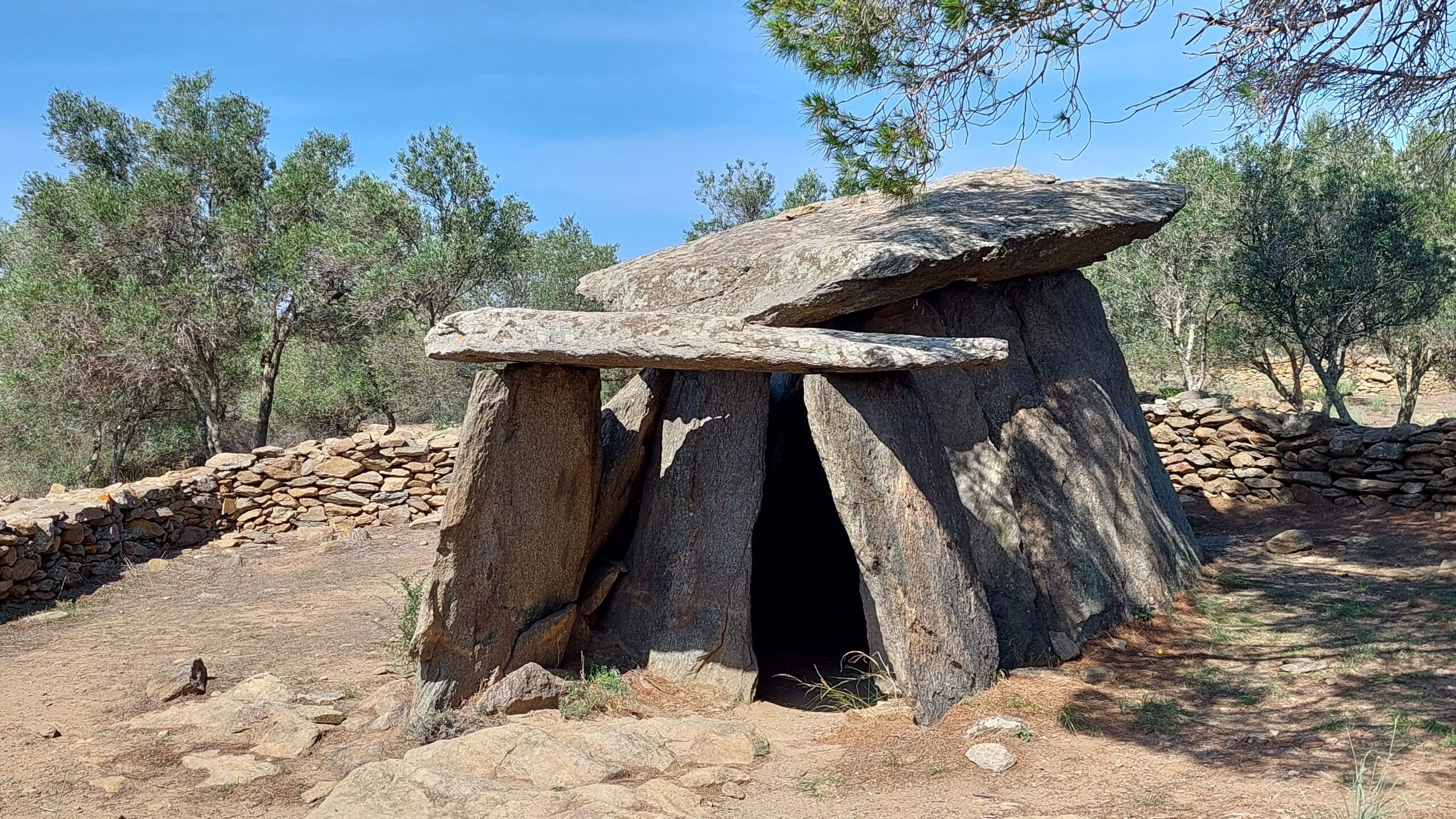 Dolmen La Creu d'en Cobertella, Roses, Spain.