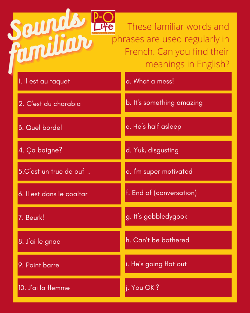 familiar phrases