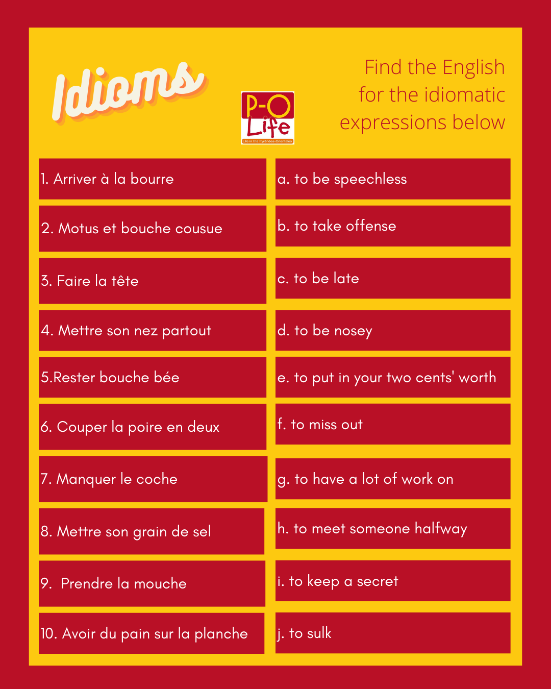 Idioms