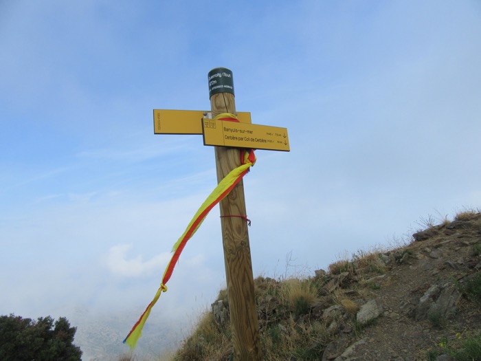Signpost at Tour de Querroig