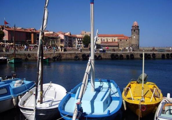 Catalan barques in Collioure