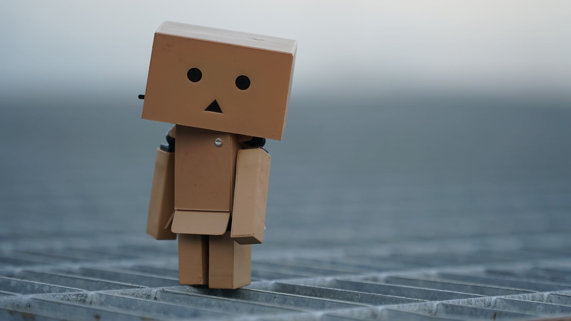 cardboard man