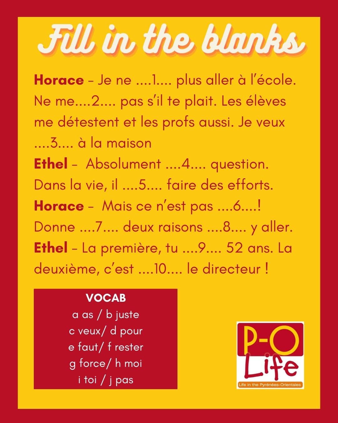 test your french