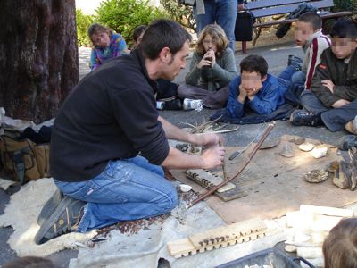 Fire making demonstration