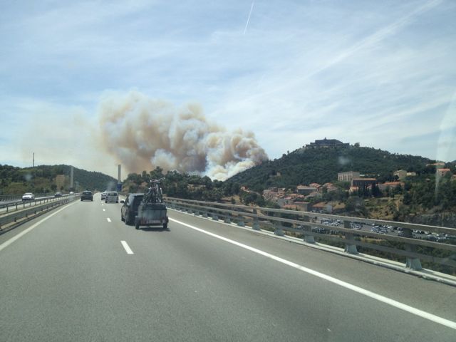 Fire in the Pyrenees-Orientales