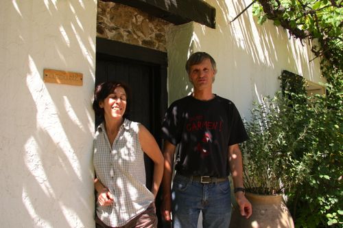 Olivier Bétoin with his wife Marta