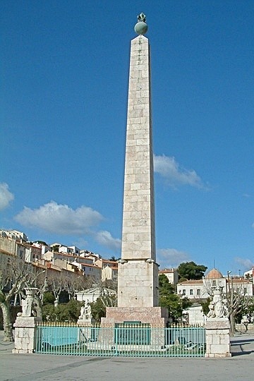 The obelisk in Port Vendres