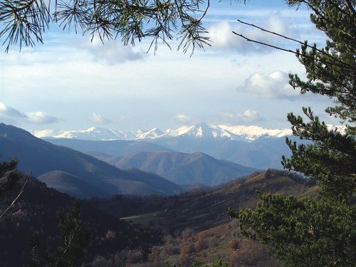 Over the border from St Laurent de Cerdans