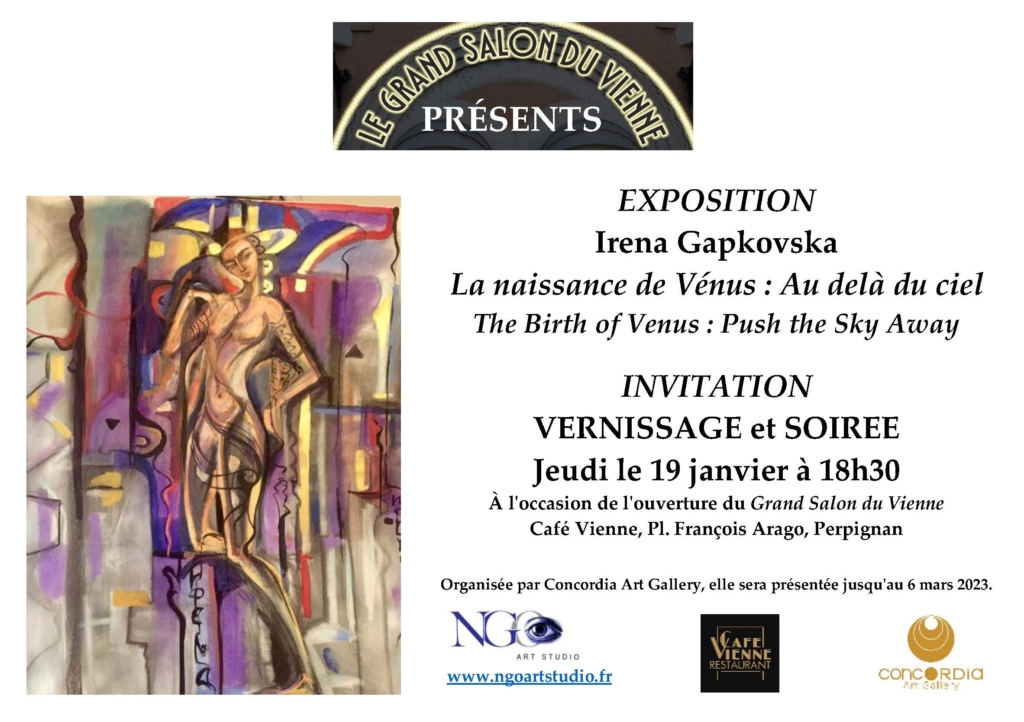P-O Artists : Invitation to Irena Gapkovska Exhibition, Perpignan