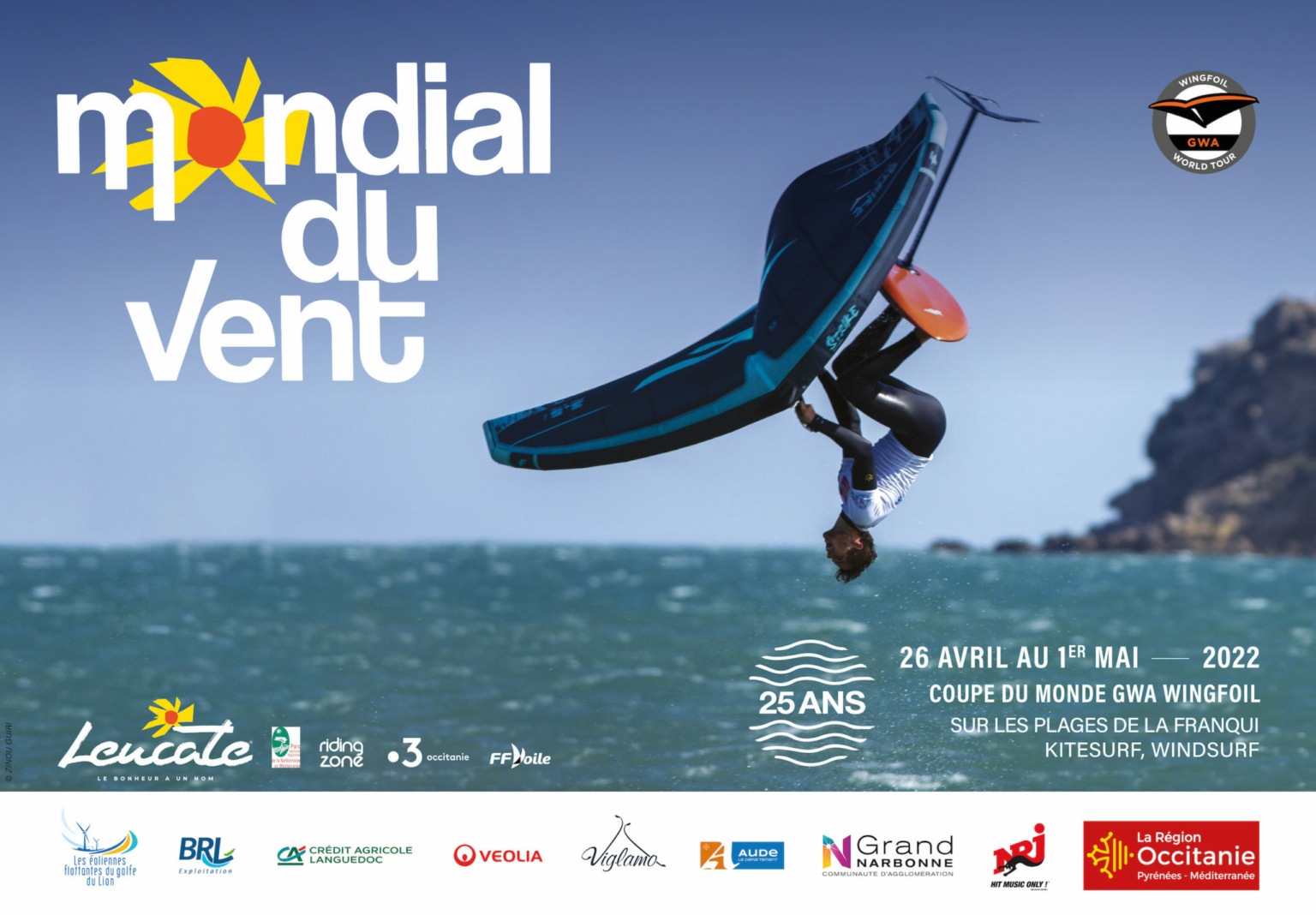 Mondial du Vent, 25th anniversary of the wind & water sports festival