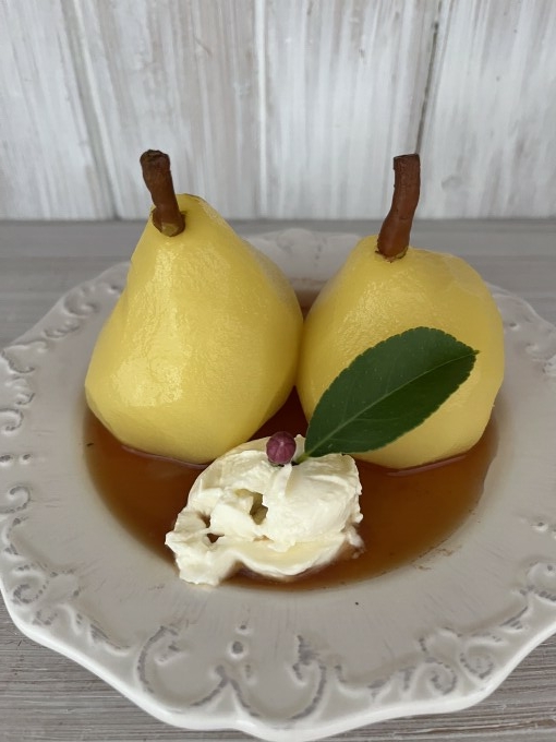 saffron pears