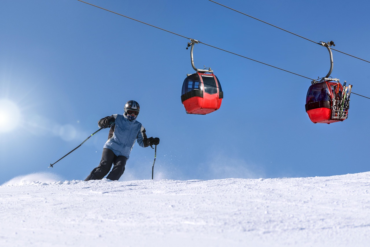 skiing